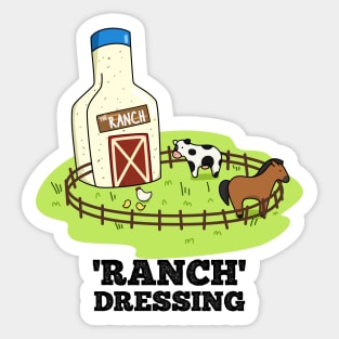 Ranch Dressing Cute Sauce Food Pun Sticker